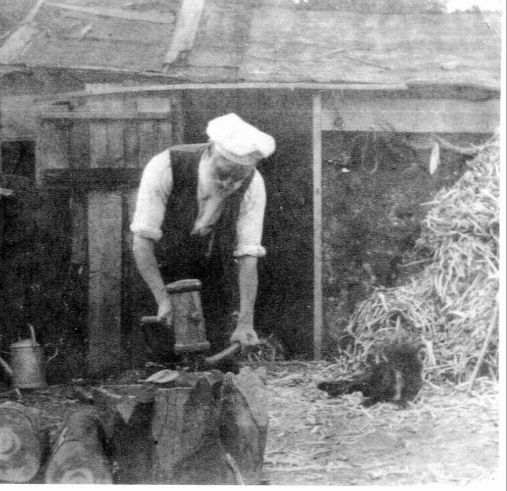 Daniel at work – date and location unknown. Author’s photograph.