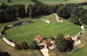 aerial view of berkhamsted castle
