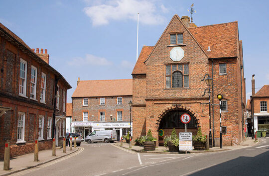 Watlington Town Hall and the village centre