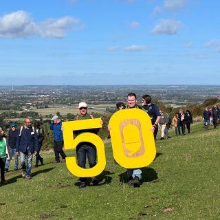 Ridgeway turns 50 on Coombe Hill