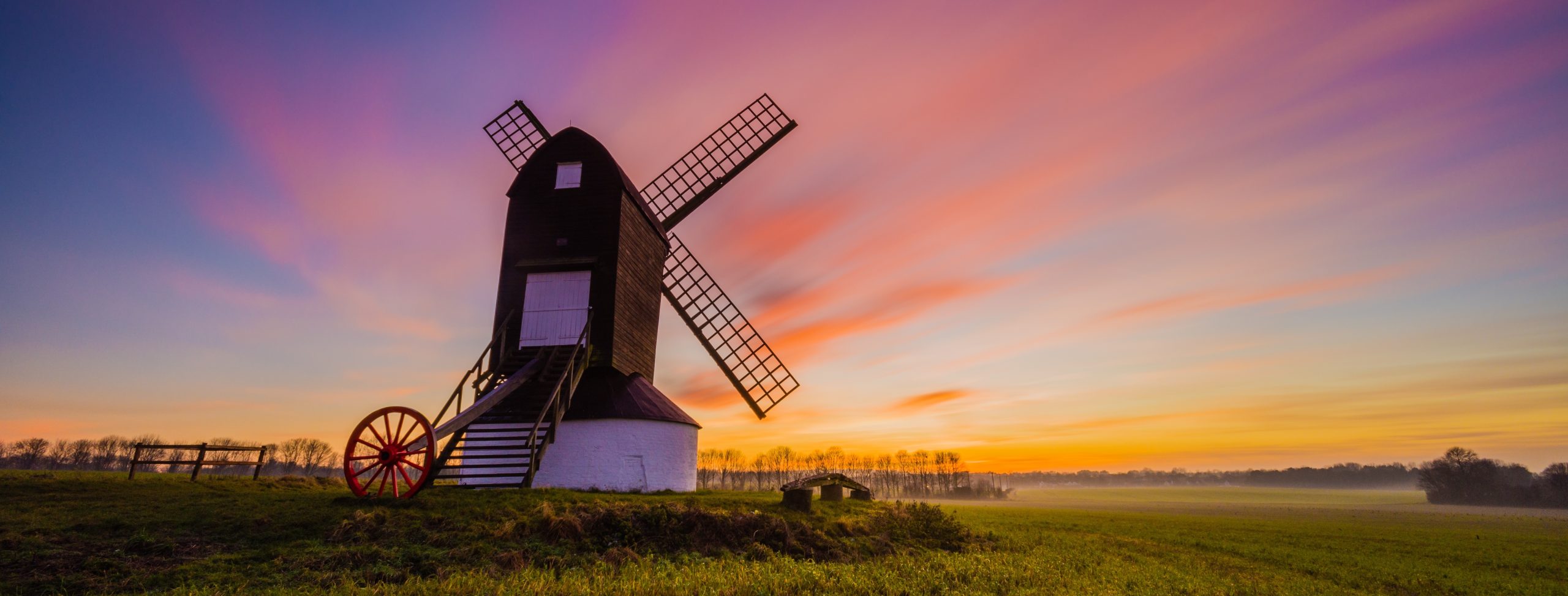 Pitstone windmill at sunset. Photo by Jack Bronziet.