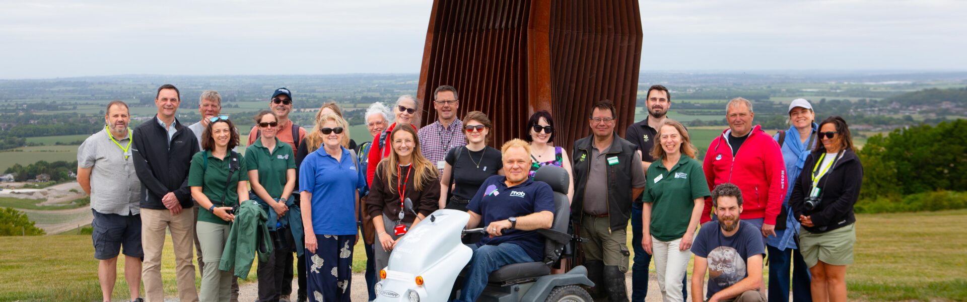 New accessible trail and sensory garden launched at Dunstable Downs